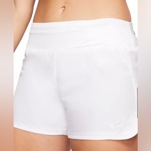 Nike Women's White Dri-FIT 3'' Running Shorts